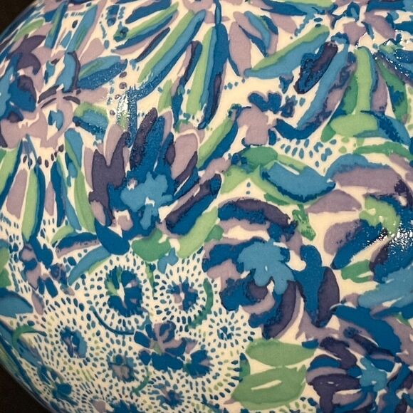 ~ Lilly Pulitzer 2 Blue Floral Hidden Lion Mugs Gold Handles+Pink Floral Tumbler - Picture 8 of 16